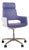 S 845 Leather Office Chair in White Purple with Manual Function from Thonet For Sale