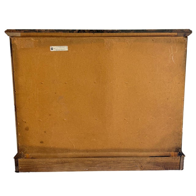 1980s Italian Renaissance Revival Carved 3-Drawer Chest With Marble Top by Pulaski For Sale - Image 12 of 13