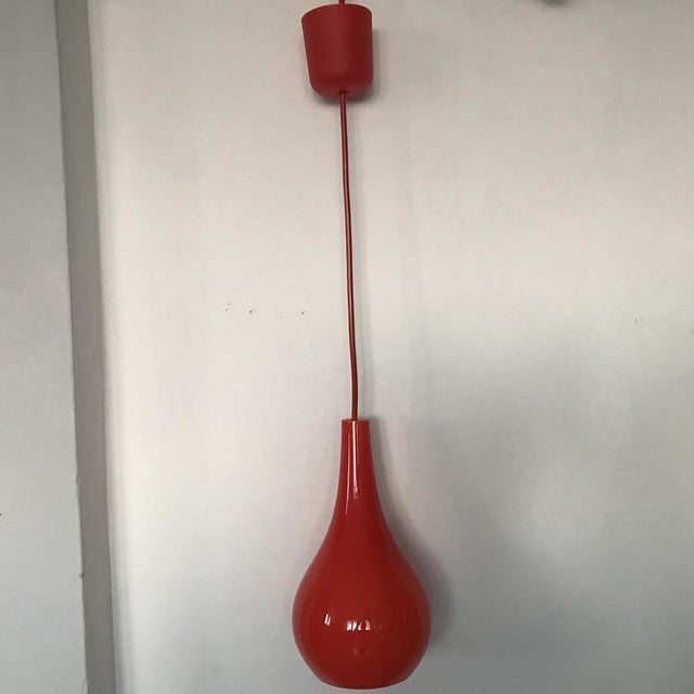 Vintage Glass Ceiling Lamp, 1970s For Sale - Image 16 of 18