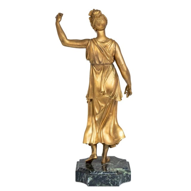 French Figural Gilt Bronze Sculpture, 19th Century For Sale - Image 4 of 4