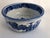 Large Chinese fine porcelain bowl exquisitely decorated in graduations of vibrant blue to pale blue tones depicting...