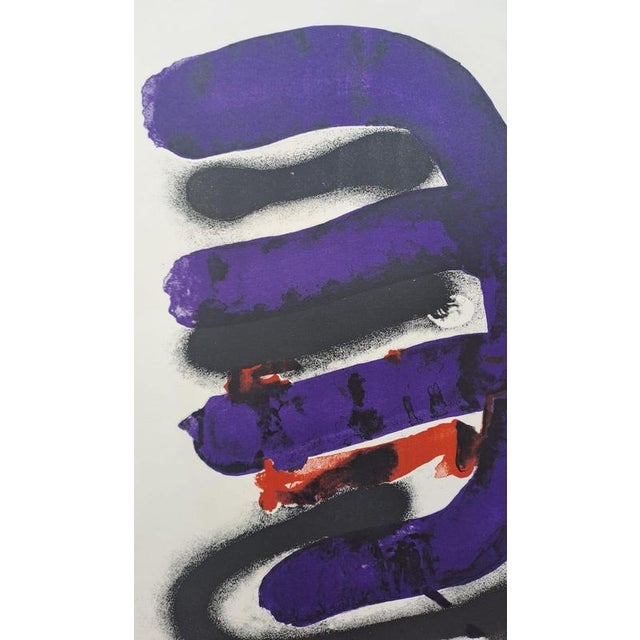 Modern Ladislas Kijno, Composition, Original Lithograph For Sale - Image 3 of 7