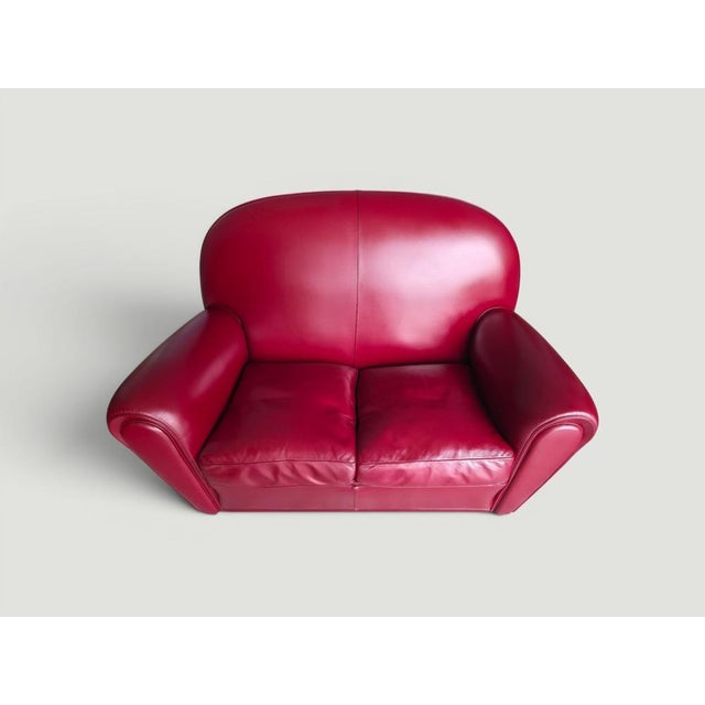 Model 904 Vanity Fair Sofa in Leather from Poltrona Frau, Italy, 1980s For Sale - Image 10 of 18