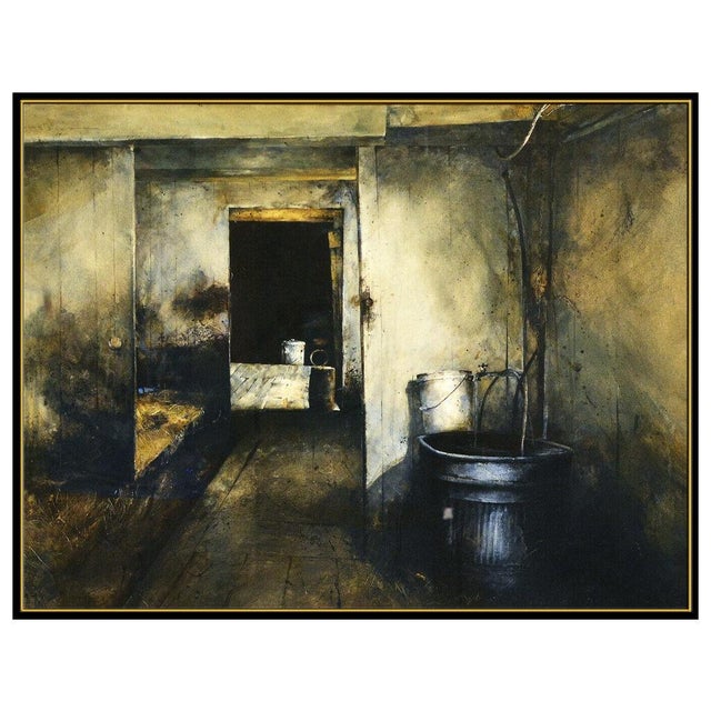 Impressionist 1980s The Milking Room, Stephen Scott Young For Sale - Image 3 of 5