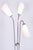 Czech Art Deco Floor Lamp in Chrome, Opal Glass and Lacquered Wood, 1930s For Sale - Image 6 of 15