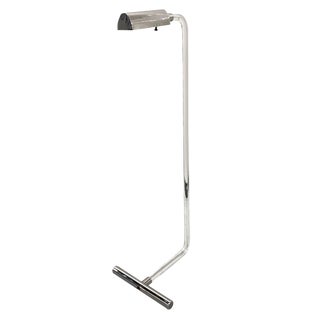 Vintage Lucite and Chrome Floor Reading Lamp For Sale