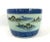 Chinoiserie Vintage Chinese Blue & White Porcelain Planter, Wrap Around Shan Shui Mountain & Water Landscapes For Sale - Image 3 of 11
