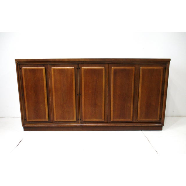 Walnut Mid Century Credenza by Broyhill Forward 70 Premier Collection For Sale - Image 13 of 13