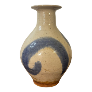 Vintage Mid Century 1960s American Studio Ceramic Vase - Signed