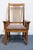 Nichols & Stone Nichols & Stone Quarter Sawn Oak Mission Style Arts & Crafts Dining Arm Chair 4033-0460 / 796-4014 For Sale - Image 4 of 10