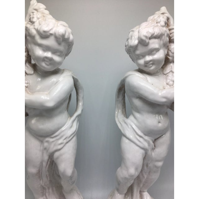 1970s 1970s Italian Cherubs on Stand - a Pair For Sale - Image 5 of 8