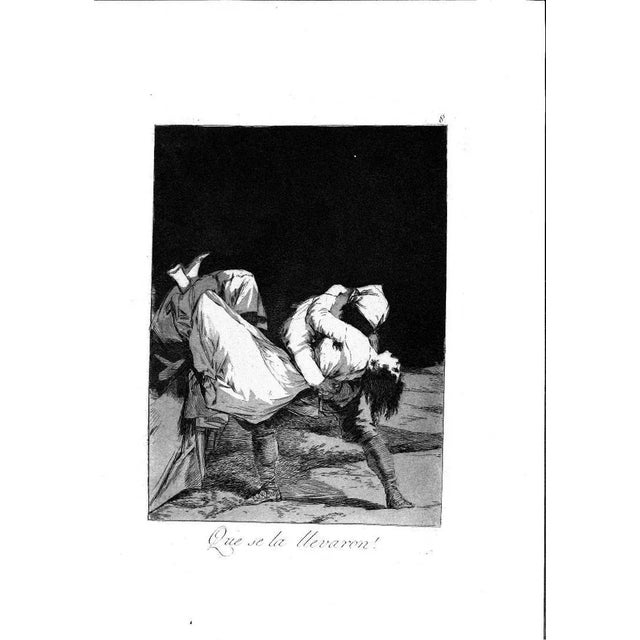 Que se la llevaron! is an original etching realized by francisco goya in 1799, from los caprichos series. The artwork is...