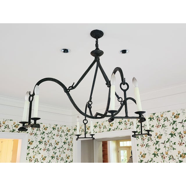 Dennis & Leen Dennis & Leen Gothic Iron Chandelier For Sale - Image 4 of 9