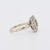 1930s Gold Emerald and Diamond Ring, Size 5.5 For Sale - Image 5 of 5