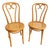 Vintage 1960s Mid-Century Radomsko Thonet Style "Sweetheart" Bentwood Cane Chairs - A Pair For Sale