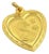 Mid 20th Century Year of the Snake 24k Gold Good Oriental Snake Heart Charm Pendant For Sale