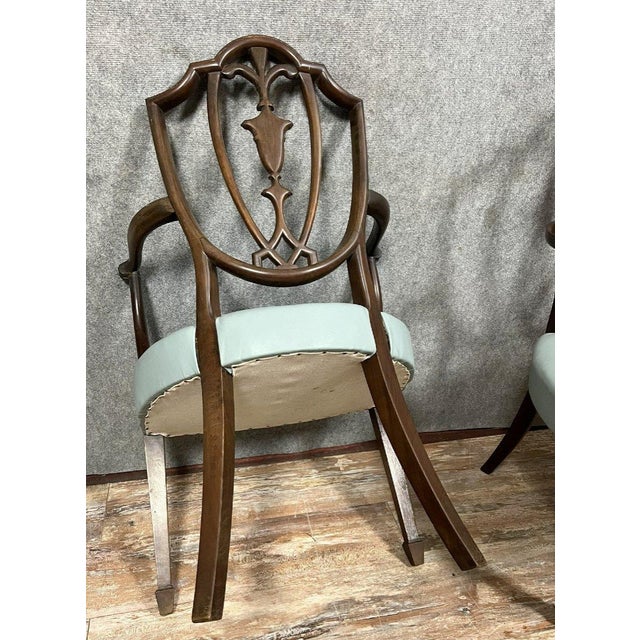 Desk Chairs in Mahogany, 1800s, Set of 2 For Sale - Image 5 of 8