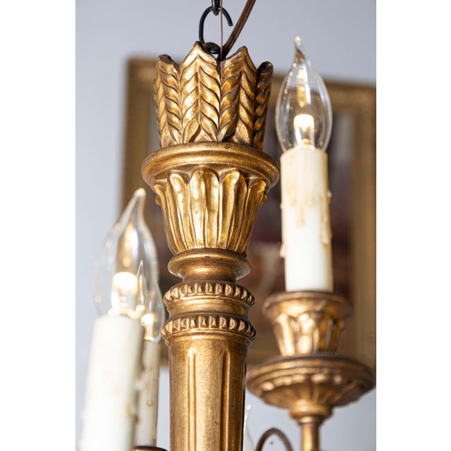 Mid 20th Century French Chandelier For Sale - Image 9 of 11