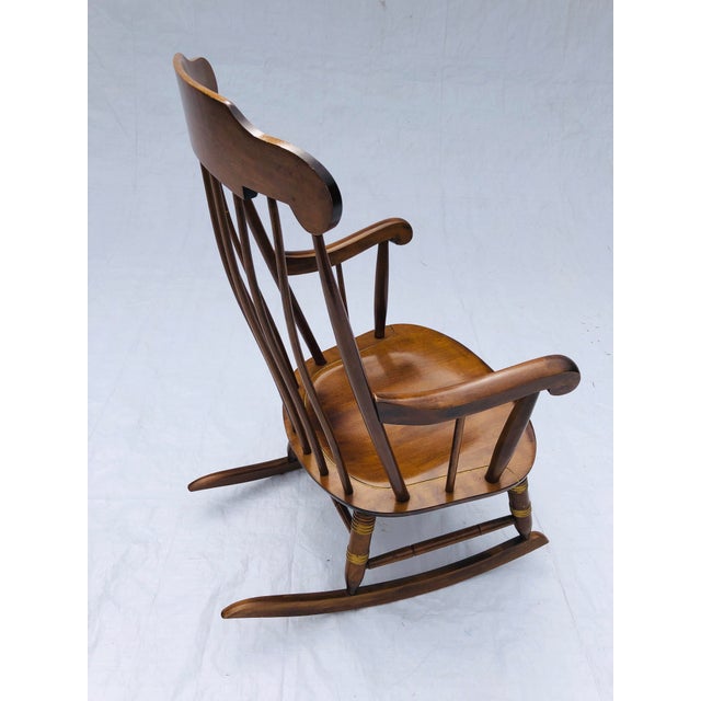 Nichols & Stone C.70’s Maple Rocking Chair/Stencil Chairish