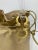 1990s Vintage Salvatore Ferragamo Ganchini Clear Acrylic Bucket Bag with Gold Pouch For Sale - Image 5 of 9