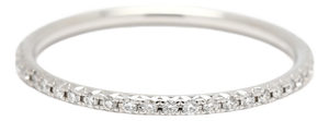 0.20ctw Diamond Tiffany & Co Eternity Band Ring, 18k White Gold, Ring Size 8.25