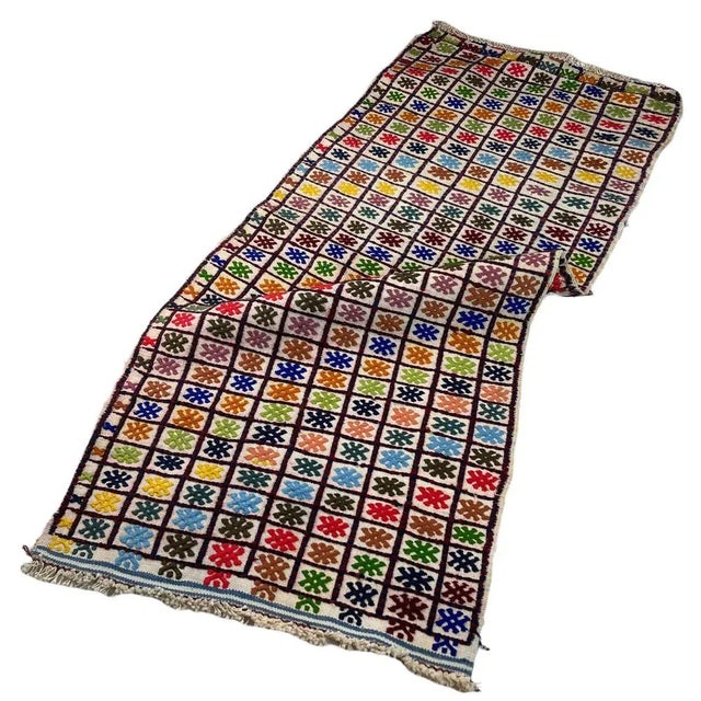 1960s Small Anatolian Turkish Kilim Runner Rug For Sale - Image 5 of 11