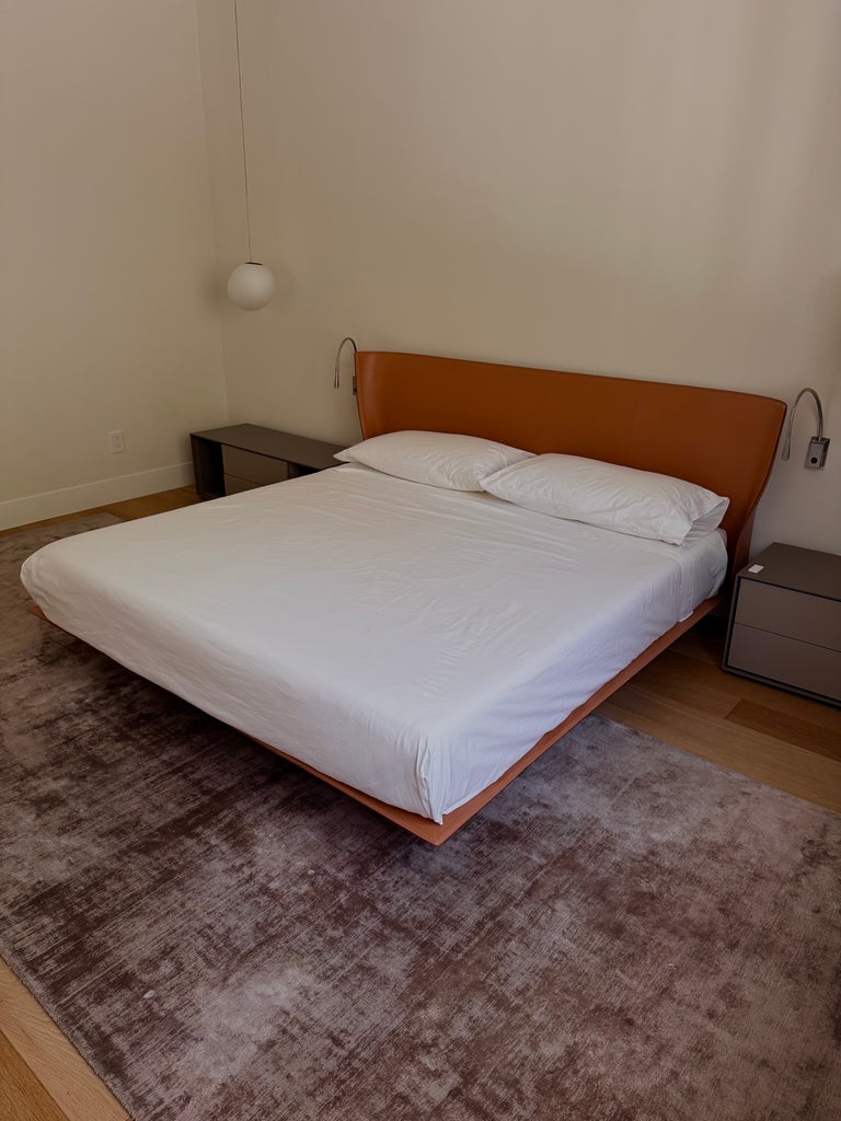 B&b Italia Alys King Bed by Buratti Brothers — Thick Leather 