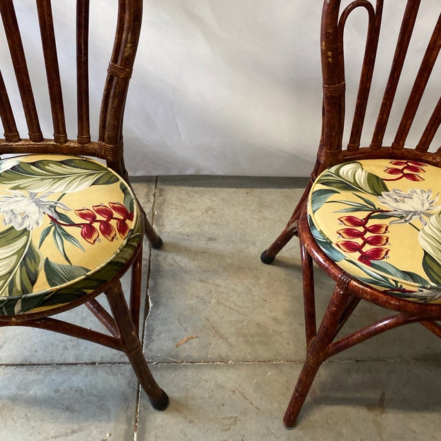 1970s 1970s Albini Style Tortoiseshell Bistro Chairs - Set of 4 For Sale - Image 5 of 8