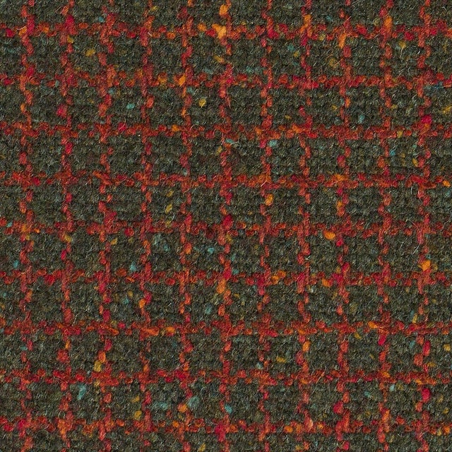 Contemporary SAMPLE - Schumacher Hudson Wool Check Fabric In Forest Green For Sale - Image 3 of 4