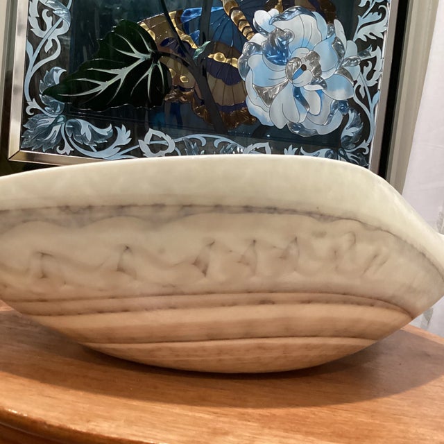 Late 20th Century Modern Style Large Beachstone Pottery Bowl For Sale In Chicago - Image 6 of 13