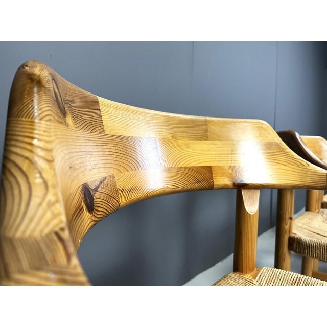 Wood Pinewood Dining Chairs by Rainer Daumiller for Hirtshals Savvaerk, 1970, Set of 4 For Sale - Image 7 of 13