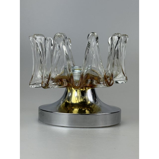 Space Age Wall Sconce in Metal and Murano Glass, 1960s For Sale - Image 16 of 16