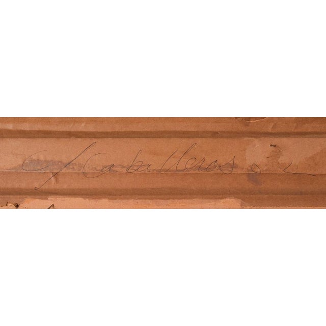 Rafael Griera, Portrait of a Lady at a Window, Oil on Canvas, Framed For Sale - Image 12 of 13