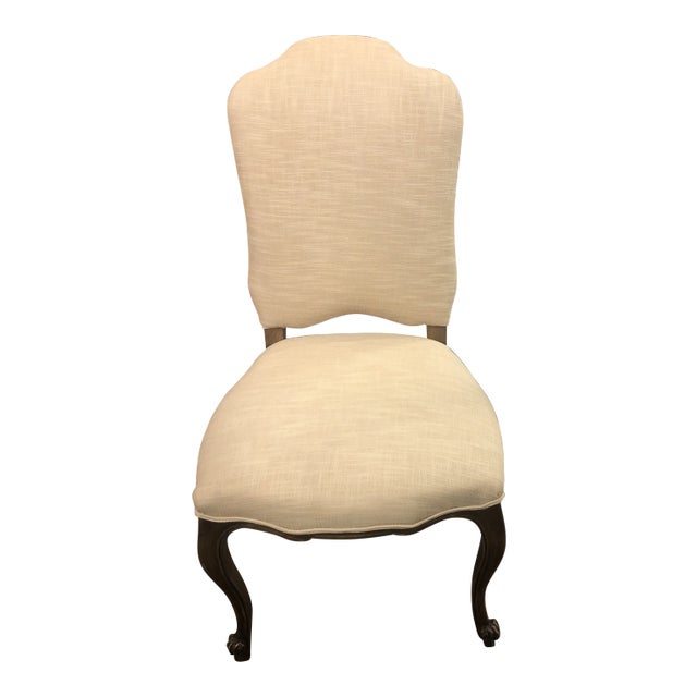 1990s Italian Hand-Carved Walnut Side Chair For Sale