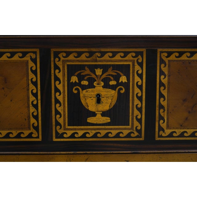 Baker Italian Neoclassical Style Inlaid Commode Chest For Sale - Image 10 of 12