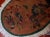 1920s 1920s h and made antique oval Art Deco Chinese rug 3' x 4.10' For Sale - Image 5 of 8