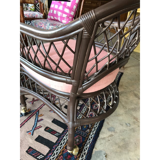 Wicker by Henry Link Rolling Chairs Set of 4 Chairish