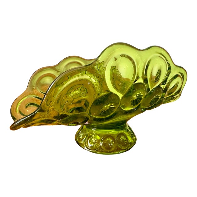 1960’s Moon & Stars Pattern Glass Dish For Sale