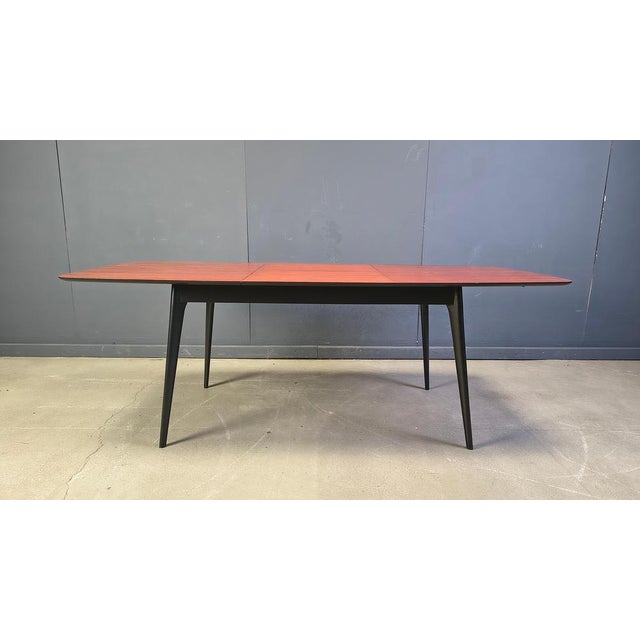 Wood Extendable Dining Table by Alfred Hendrickx for Belform, 1950s For Sale - Image 7 of 15