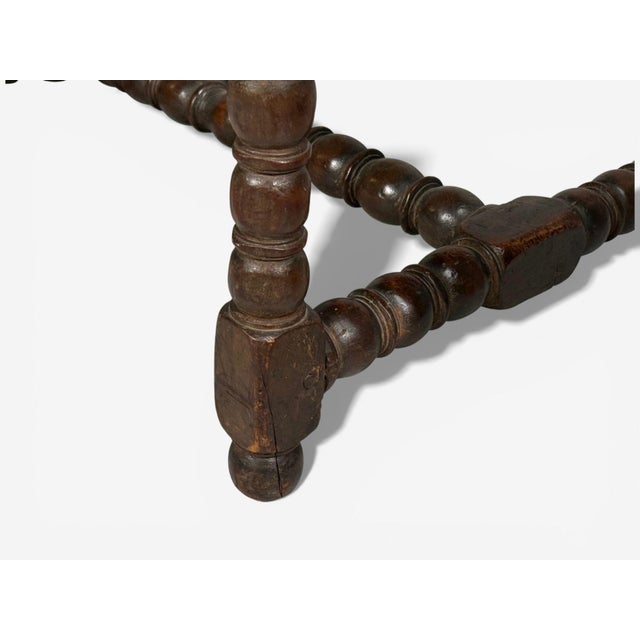 Louis Xiii, Barley Twist Occasional Chairs, Fabric, Cherry, France, 17th C. For Sale - Image 12 of 14