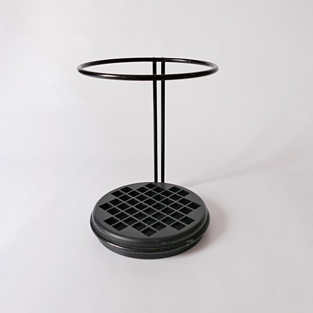 Steel Umbrella Stand with Plastic Tray by Marilena Boccato and Gian Nicola Gigante and Antonio Zambusi for Magis, 1980s For Sale - Image 3 of 10
