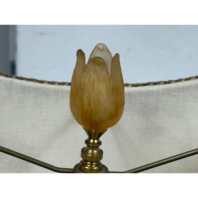 2010s Pazzazed Floral Embellished Table Lamp For Sale - Image 5 of 12