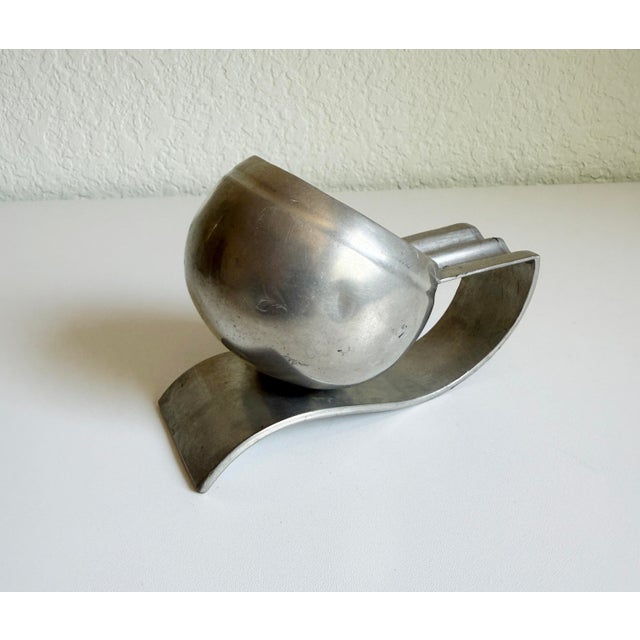 1930s Art Deco 1930's Banka Tinwerk Pewter Ashtray For Sale - Image 5 of 10