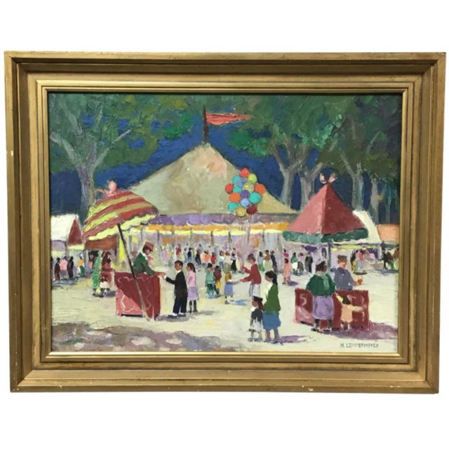 Framed Painting: Michael Lemmermeyer (American, 1891-1970). For Sale - Image 10 of 10