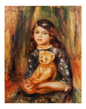 1950s After Auguste Renoir "Child With a Teddy Bear" First Edition Photogravure