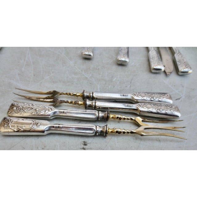 Silver Cocktail Knives and Forks -Set of 12 For Sale In New York - Image 6 of 6