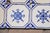 Antique 1920s Portuguese Ceramic Tiles With Stylized Art Deco Rosette Motif Set of 14 For Sale - Image 4 of 18