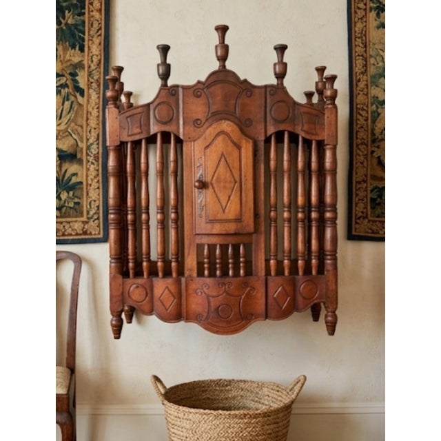 18th-Century French Provencal Walnut Panetière (Bread Box) For Sale - Image 10 of 12