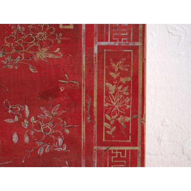 Antique Chinese Qing Dynasty Painted Dongbei Chest For Sale - Image 6 of 9