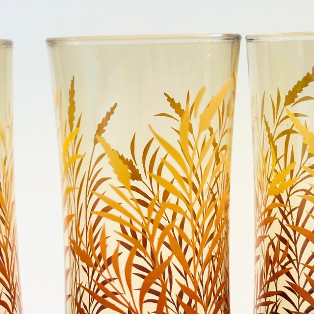 1970s Vintage Wheat Tumblers - Set of 6 For Sale In San Francisco - Image 6 of 10